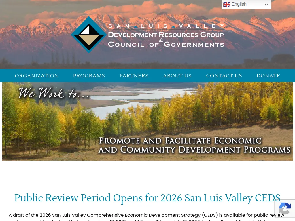 Visit the San Luis Valley Development Resources Group & Council of Governments (SLVDRG) website (opens in a new tab)