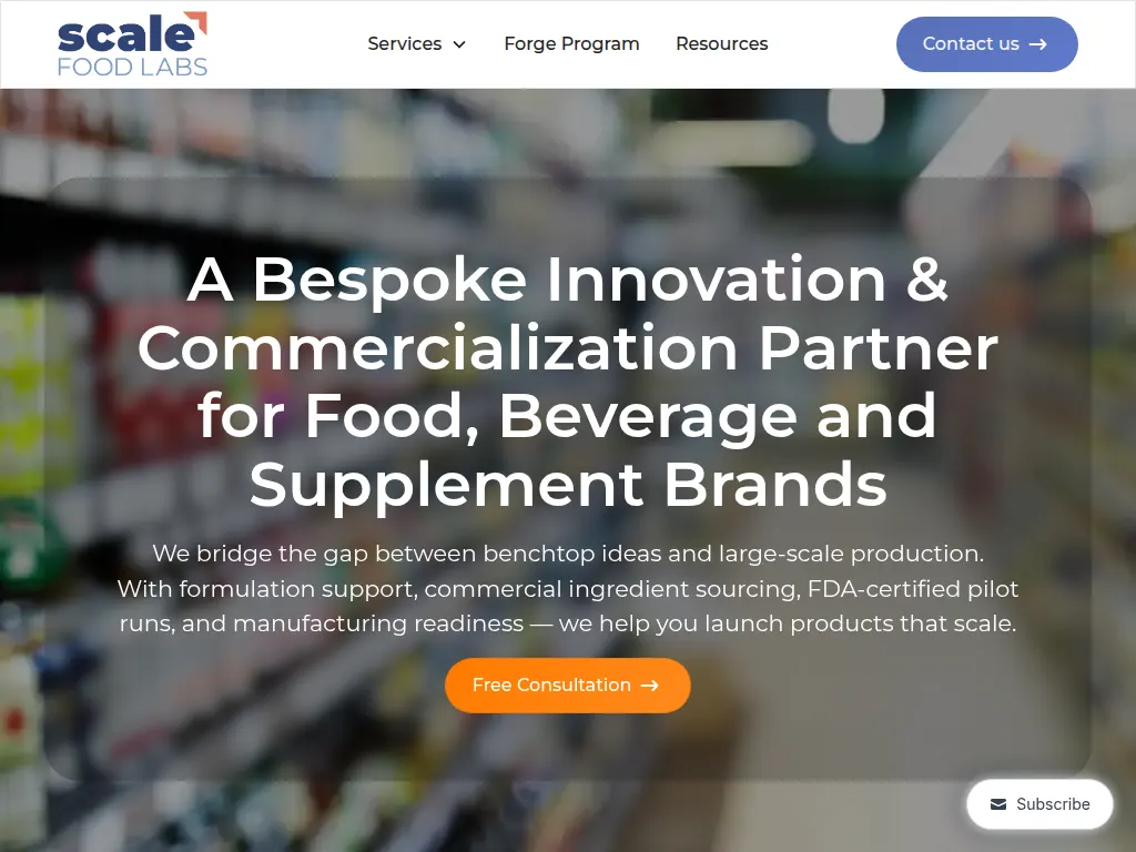 Visit the Scale Food Labs website (opens in a new tab)