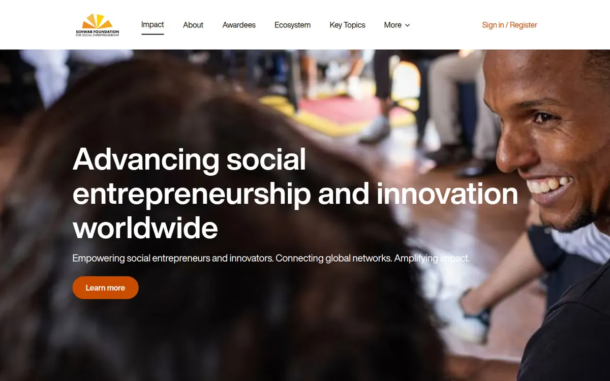 Visit the Schwab Foundation for Social Entrepreneurship website (opens in a new tab)