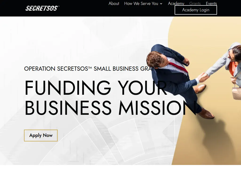 Visit the Secretsos Small Business Grant website (opens in a new tab)