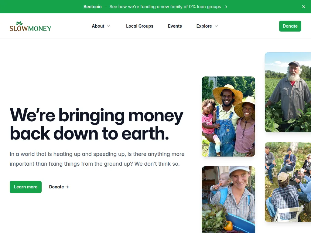 Visit the Slow Money website (opens in a new tab)