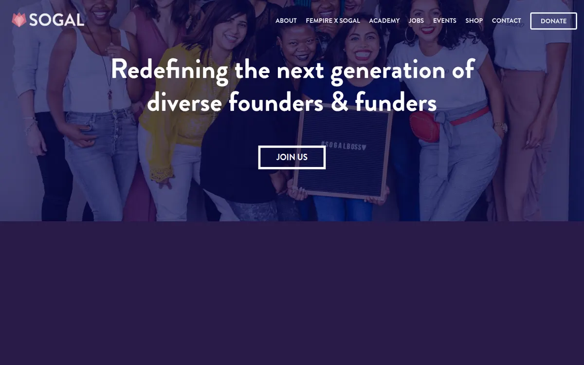 Visit the SoGal Foundation website (opens in a new tab)