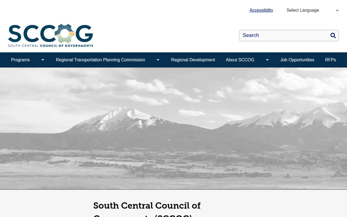 Visit the South Central Council of Governments (SCCOG) website (opens in a new tab)