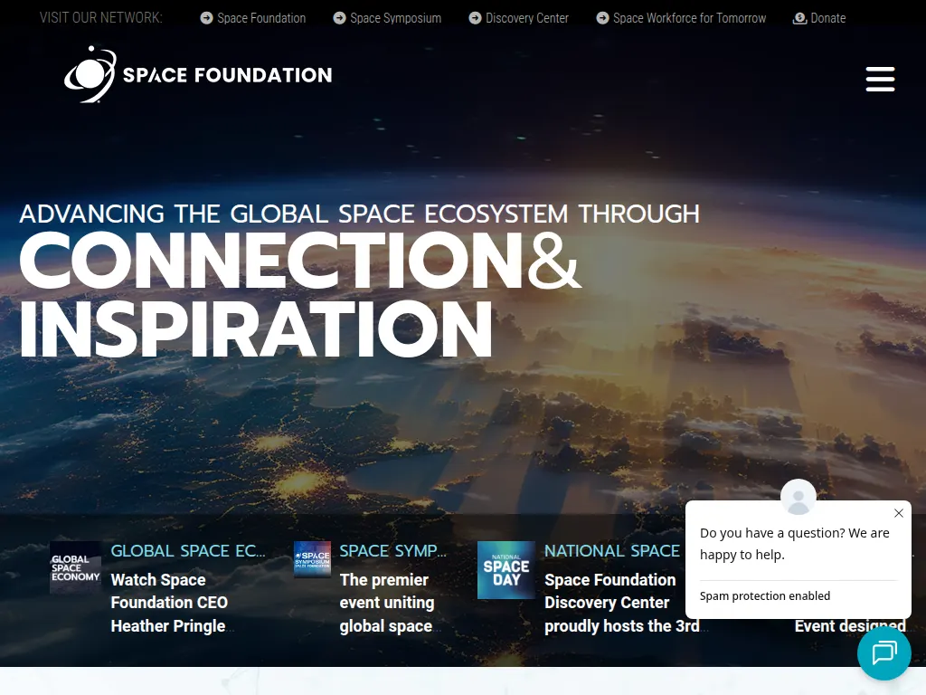 Visit the Space Foundation website (opens in a new tab)