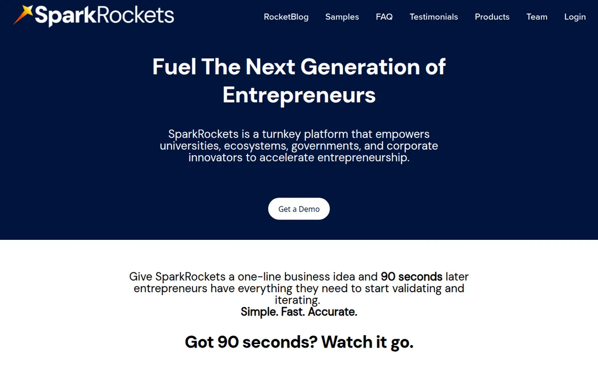 Visit the SparkRockets website (opens in a new tab)