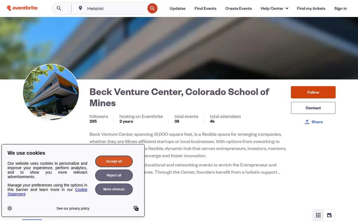 Visit the Startup Forum at Beck Venture Center website (opens in a new tab)