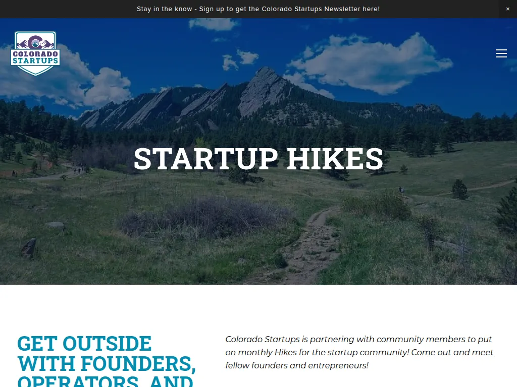 Visit the Startup Hikes website (opens in a new tab)