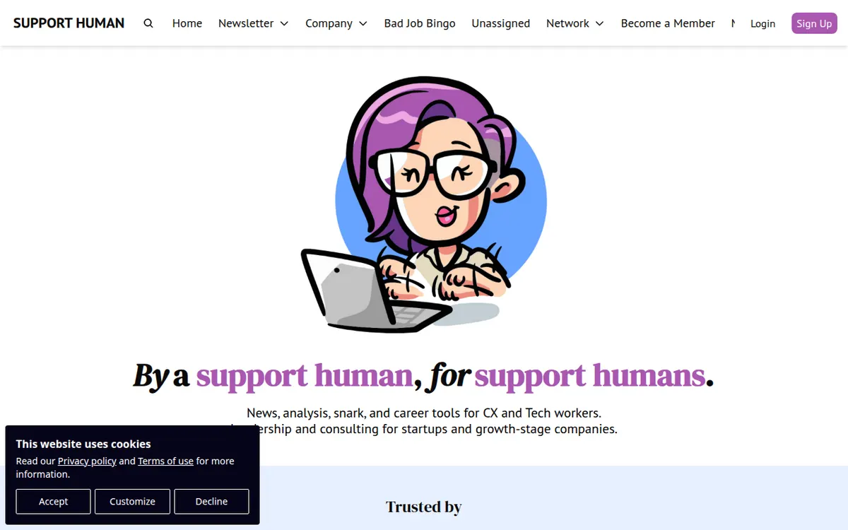 Visit the Support Human website (opens in a new tab)