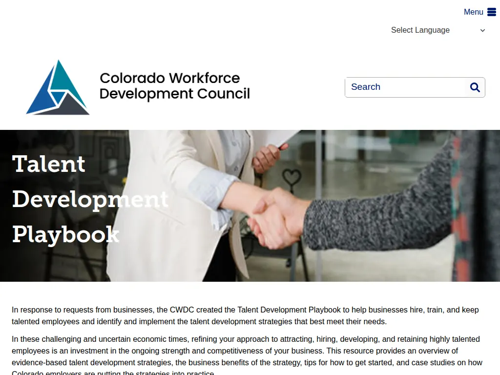 Visit the Talent Development Playbook website (opens in a new tab)