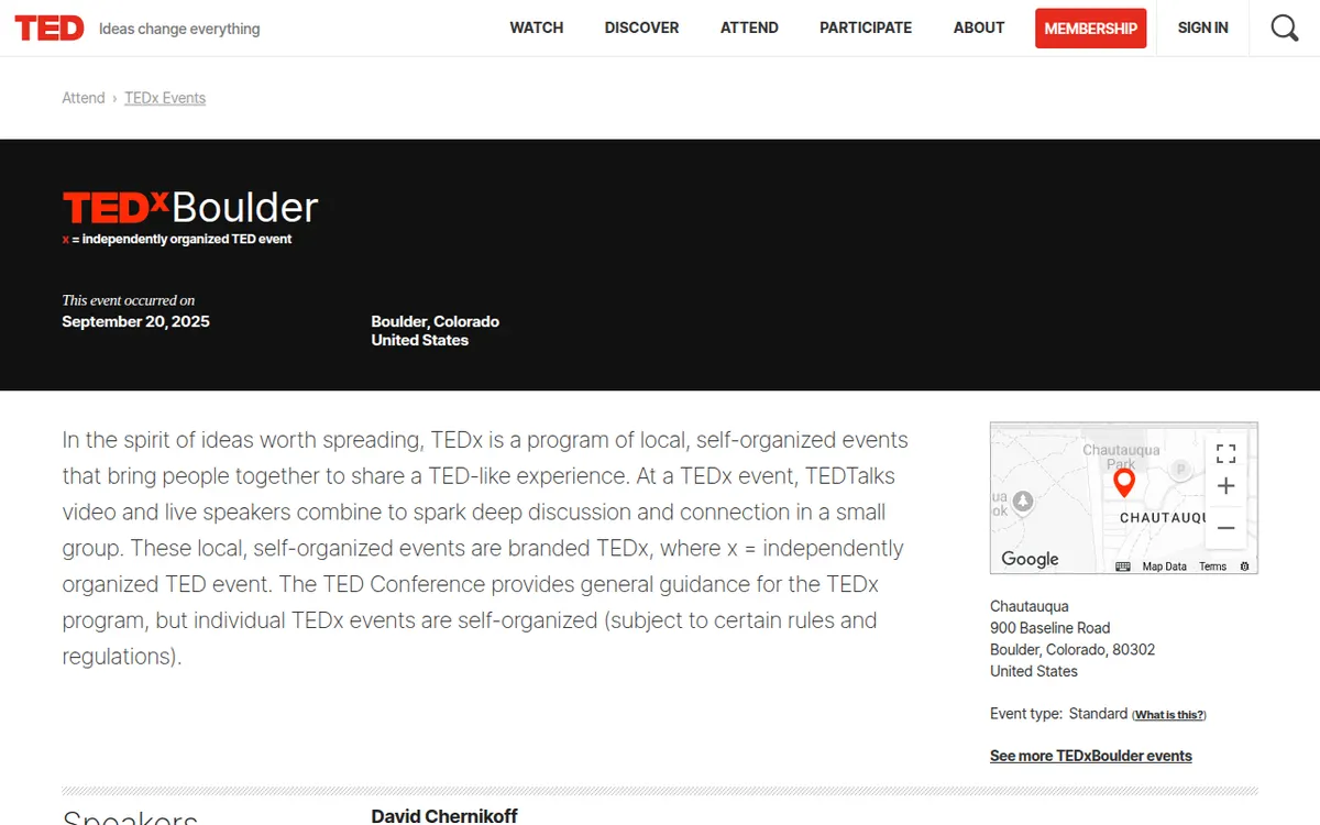 Visit the TEDxBoulder website (opens in a new tab)