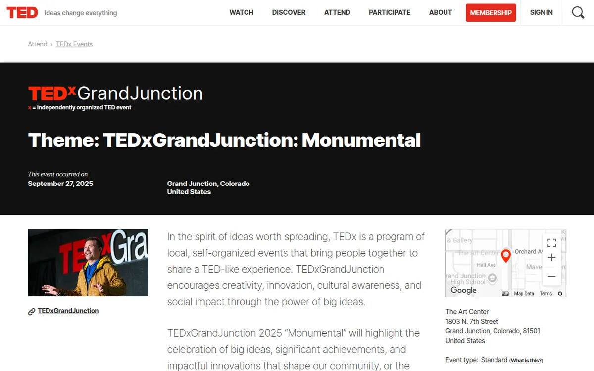 Visit the TEDxGrandJunction website (opens in a new tab)