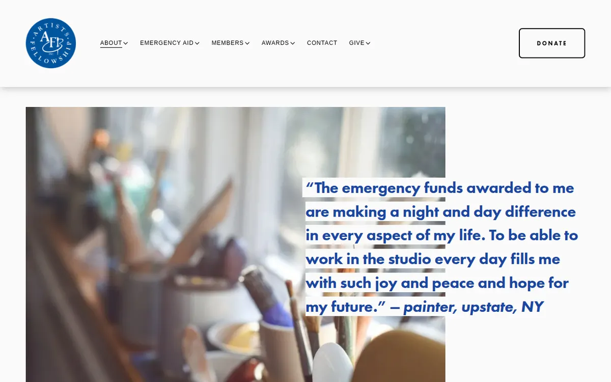Visit the The Artists' Fellowship website (opens in a new tab)