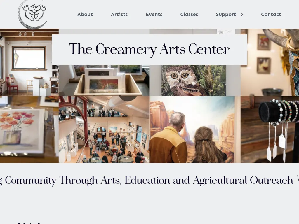 Visit the The Creamery Arts Center website (opens in a new tab)