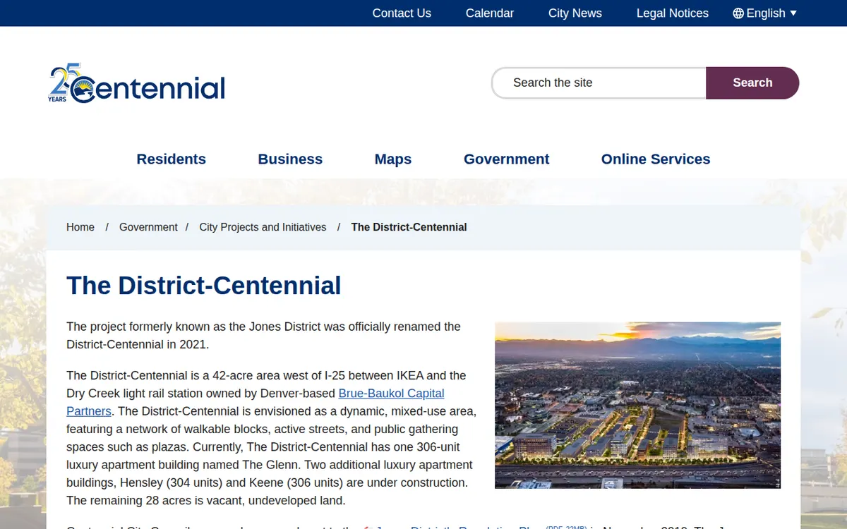 Visit the The District-Centennial website (opens in a new tab)