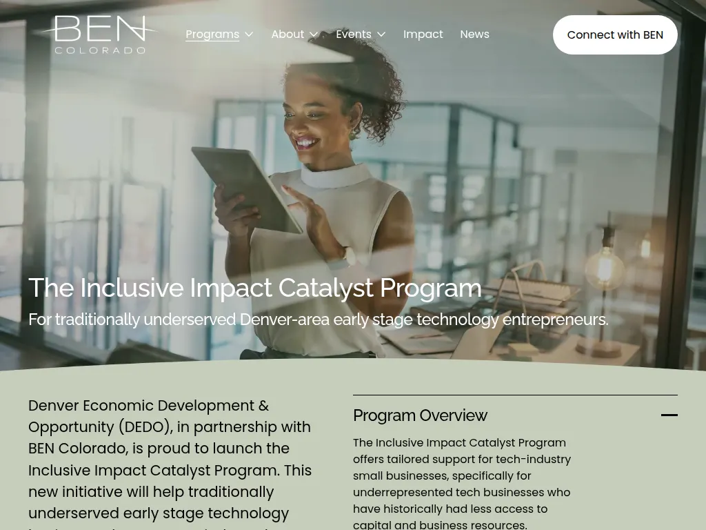 Visit the The Inclusive Impact Catalyst Program website (opens in a new tab)