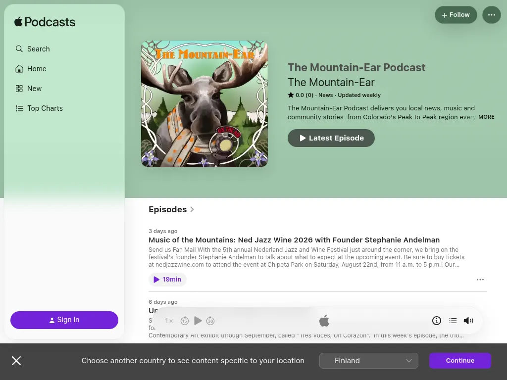 Visit the The Mountain-Ear Podcast website (opens in a new tab)