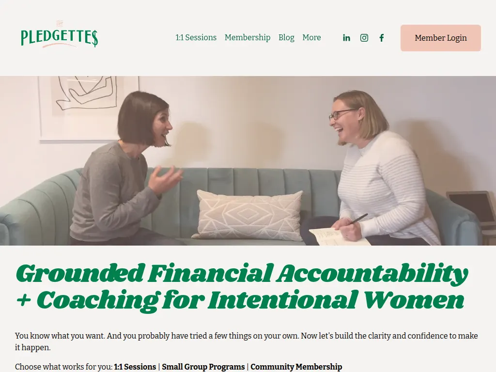 Visit the The Pledgettes website (opens in a new tab)