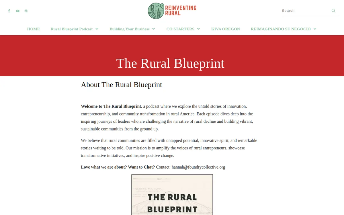 Visit the The Rural Blueprint Podcast website (opens in a new tab)