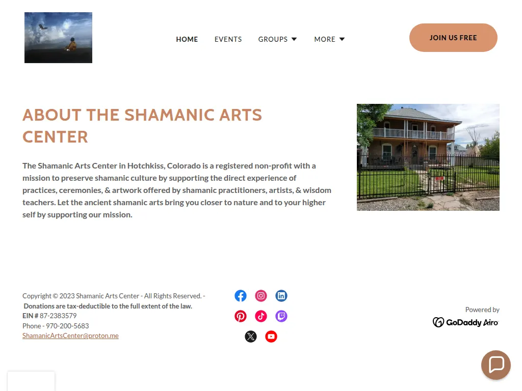 Visit the The Shamanic Arts Center website (opens in a new tab)