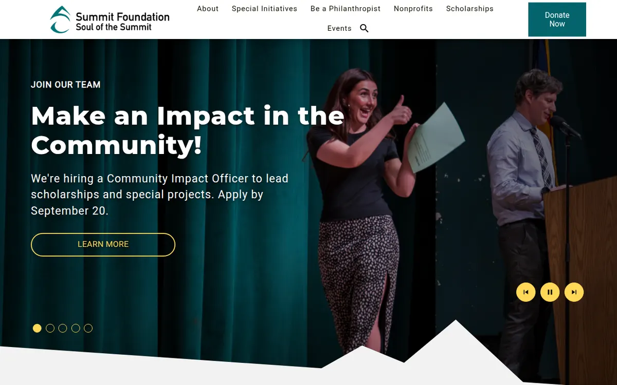 Visit the The Summit Foundation website (opens in a new tab)