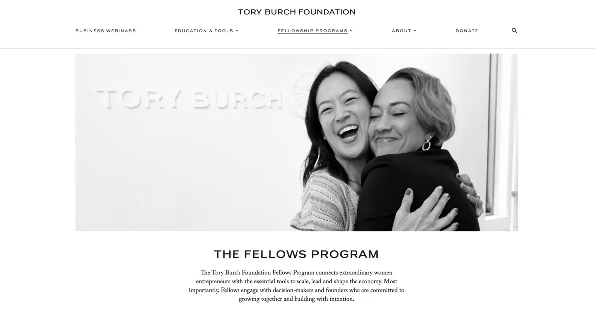 Visit the Tory Burch Foundation Fellows Program website (opens in a new tab)