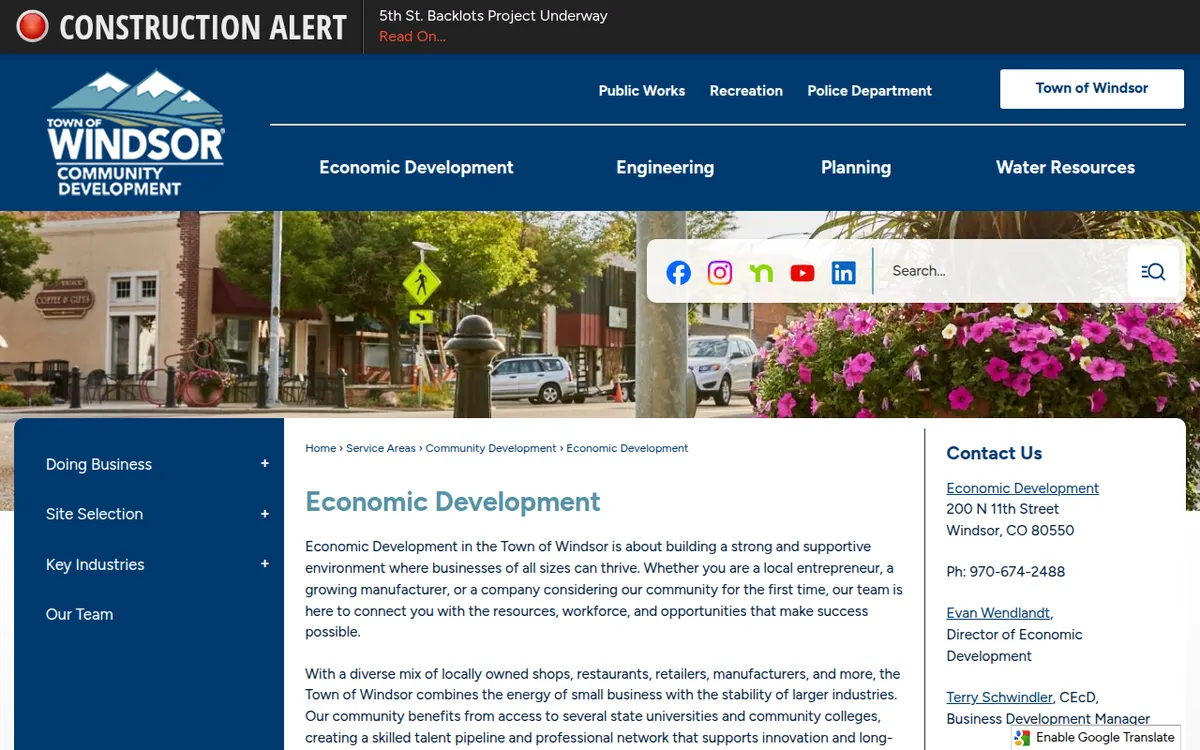 Visit the Town of Windsor Economic Development website (opens in a new tab)