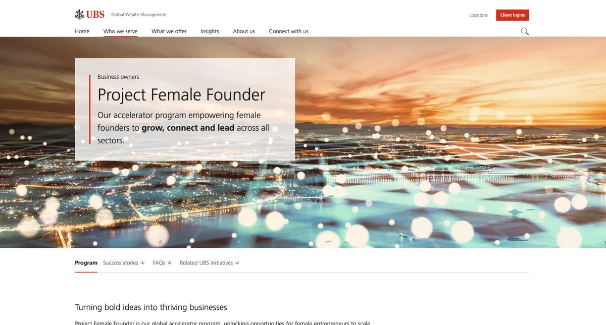 Visit the UBS Project Female Founder website (opens in a new tab)