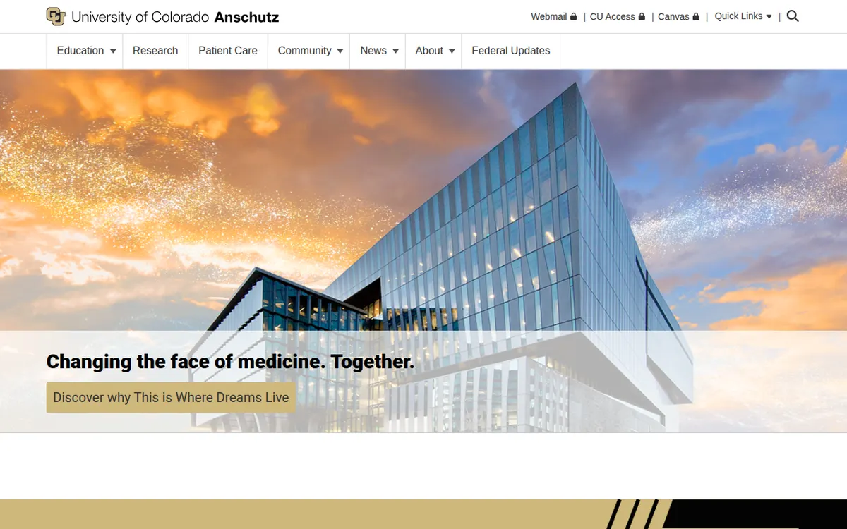 Visit the University of Colorado Anschutz (CU Anschutz) website (opens in a new tab)