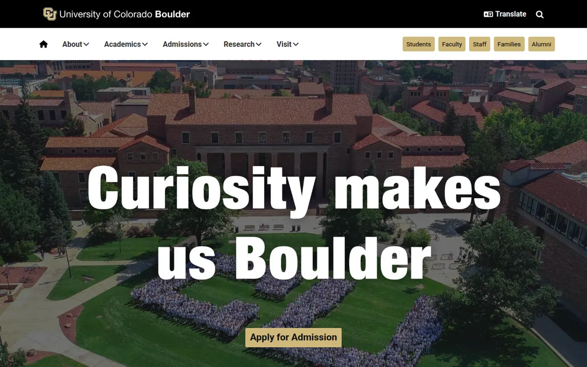 Visit the University of Colorado (CU Boulder) website (opens in a new tab)
