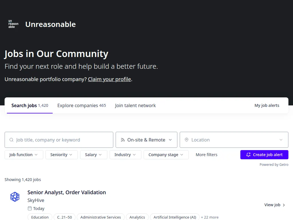 Visit the Unreasonable Portfolio Jobs website (opens in a new tab)
