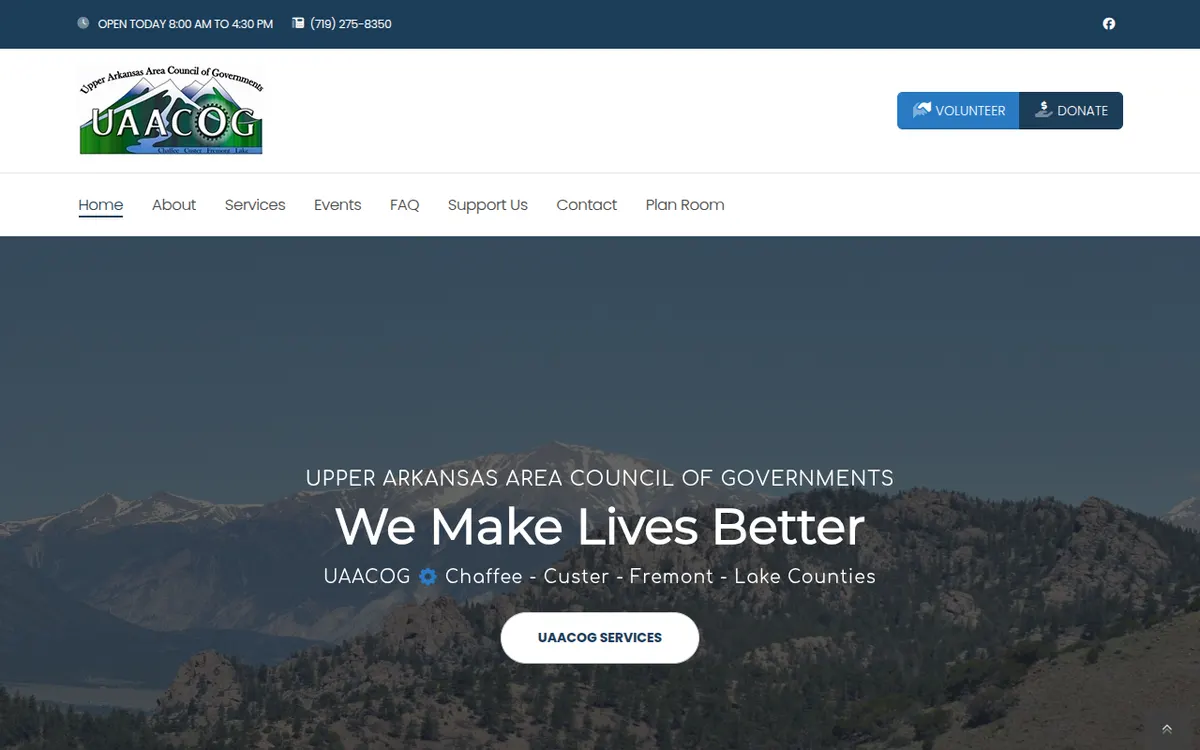 Visit the Upper Arkansas Area Council of Governments (UAACOG) website (opens in a new tab)
