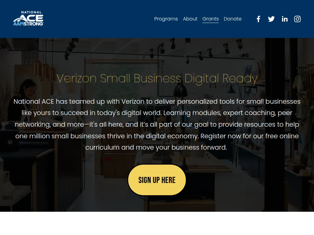 Visit the Verizon Small Business Digital Ready website (opens in a new tab)