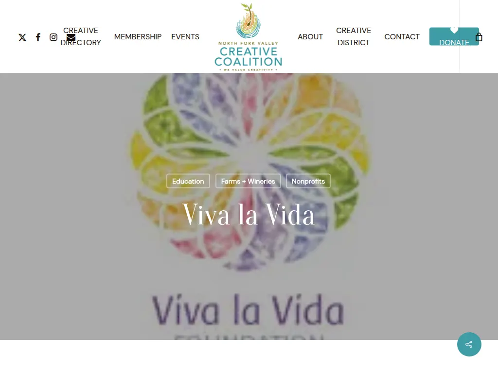 Visit the Viva la Vida Foundation website (opens in a new tab)