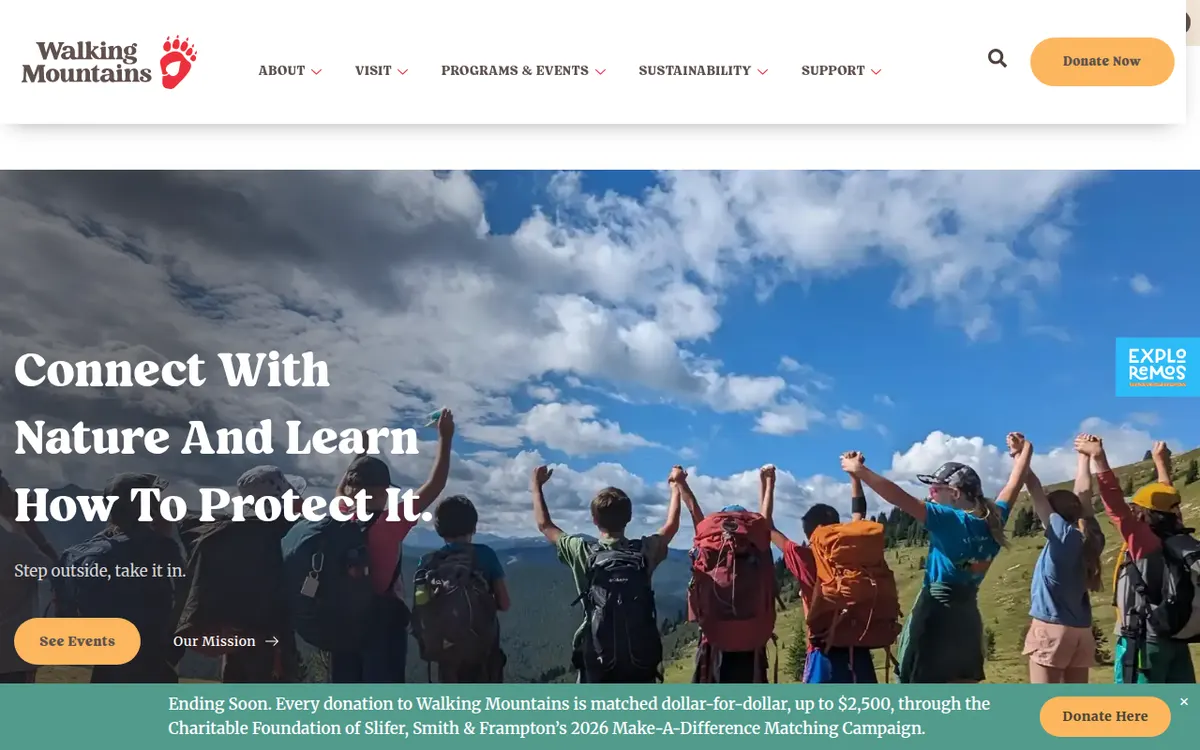 Visit the Walking Mountains website (opens in a new tab)