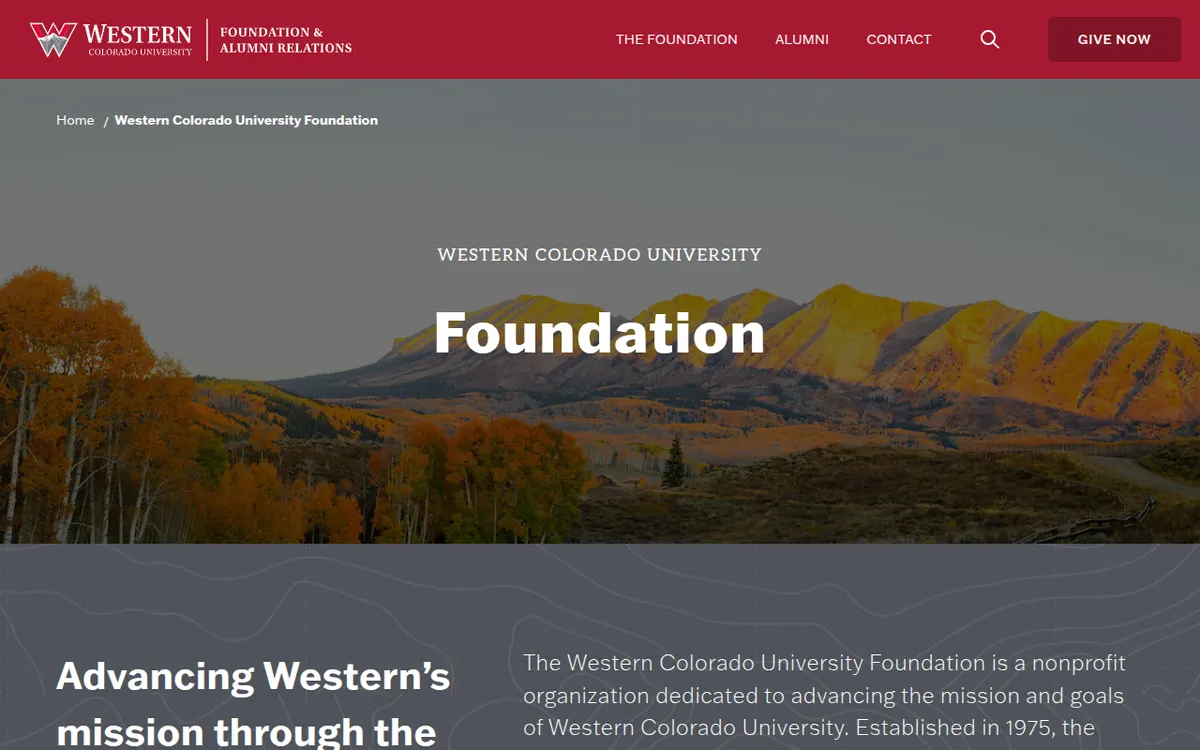 Visit the Western Colorado University Foundation website (opens in a new tab)