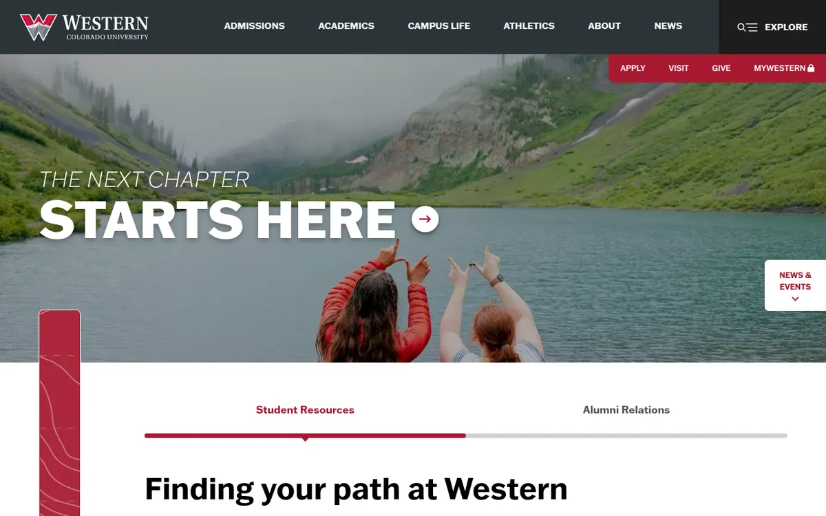 Visit the Western Colorado University (WCU) website (opens in a new tab)
