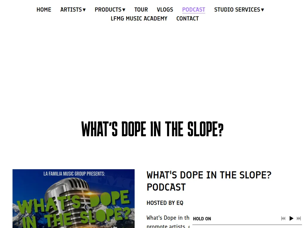 Visit the What's Dope in the Slope Podcast website (opens in a new tab)