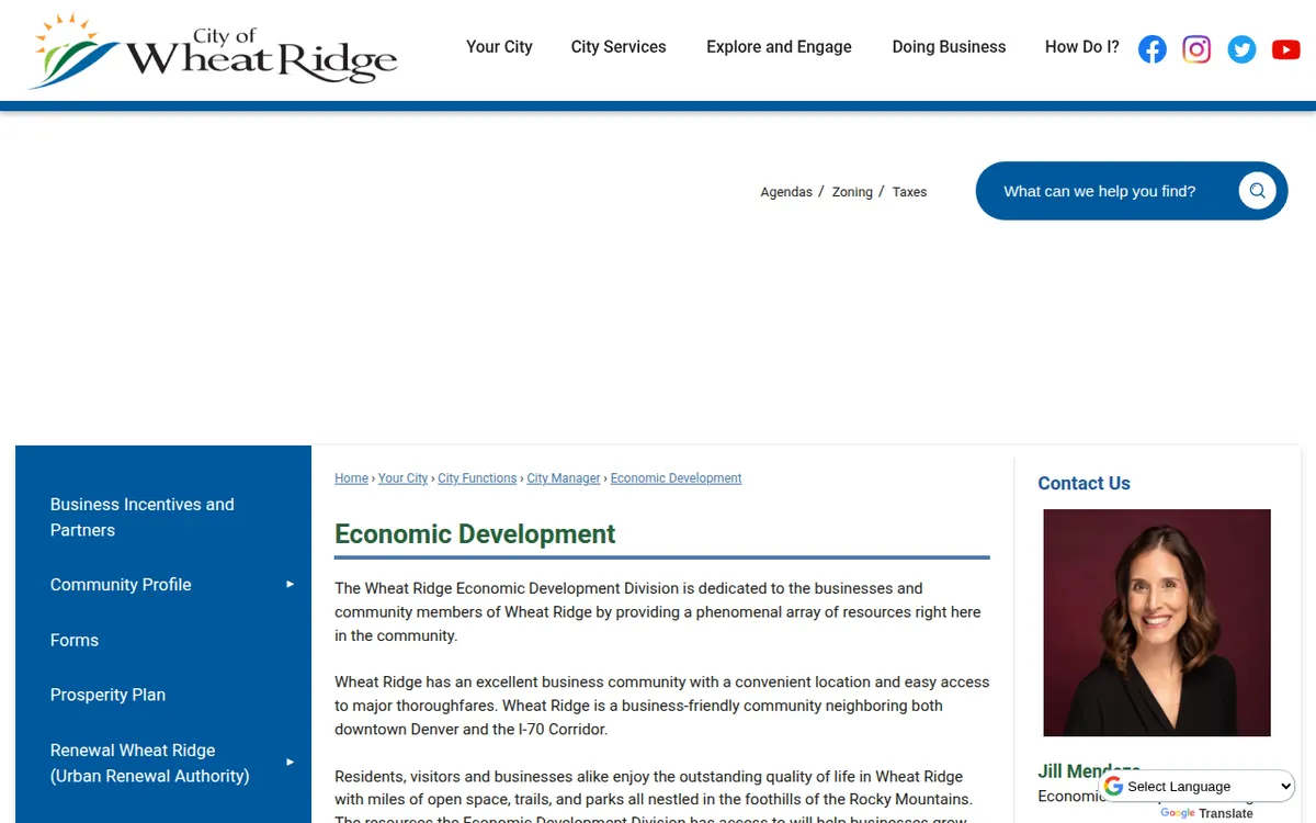 Visit the Wheat Ridge Economic Development Division website (opens in a new tab)