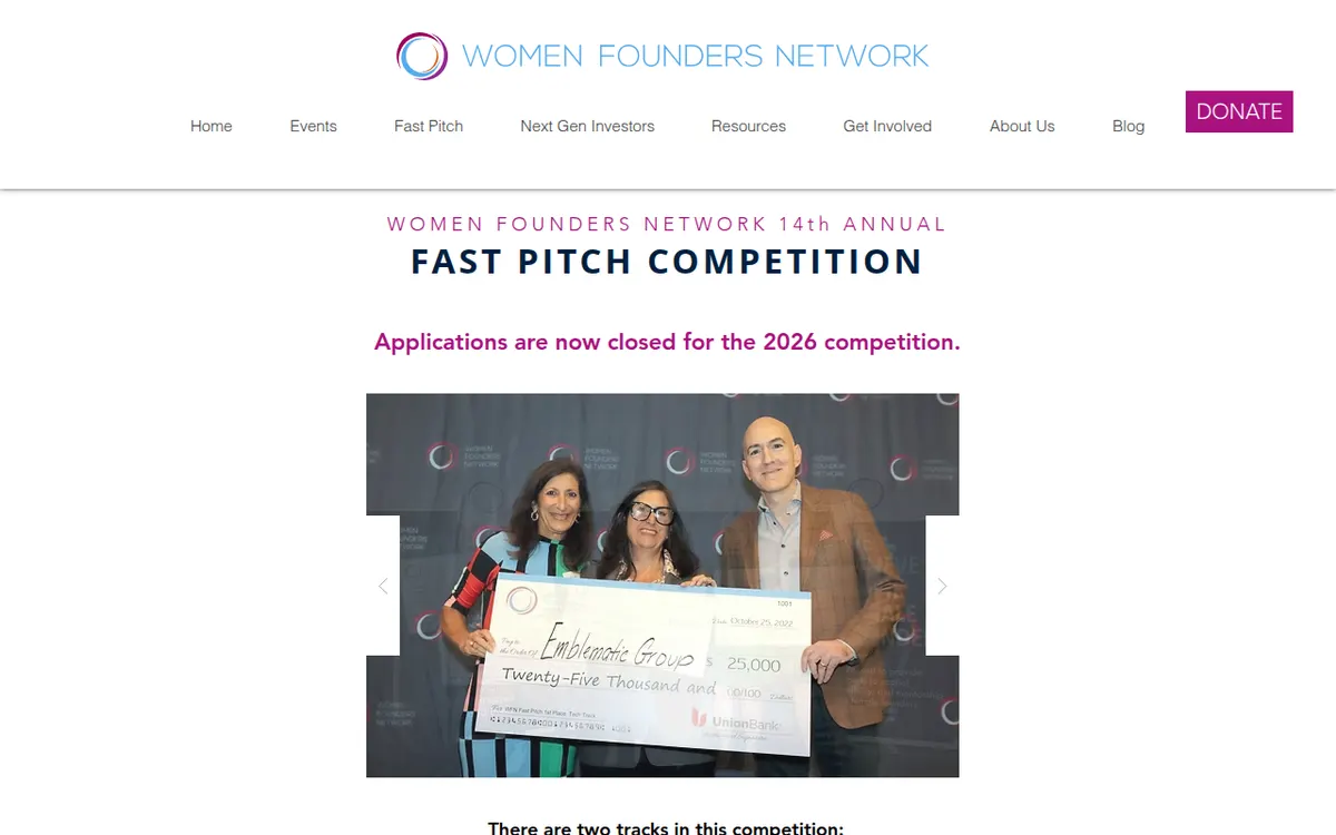 Visit the Women Founders Network Fast Pitch Competition website (opens in a new tab)