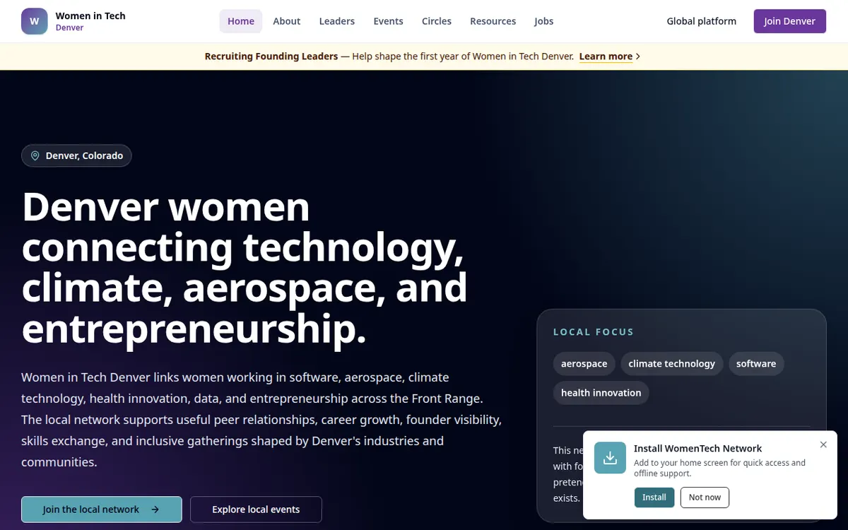 Visit the Women in Tech Denver website (opens in a new tab)