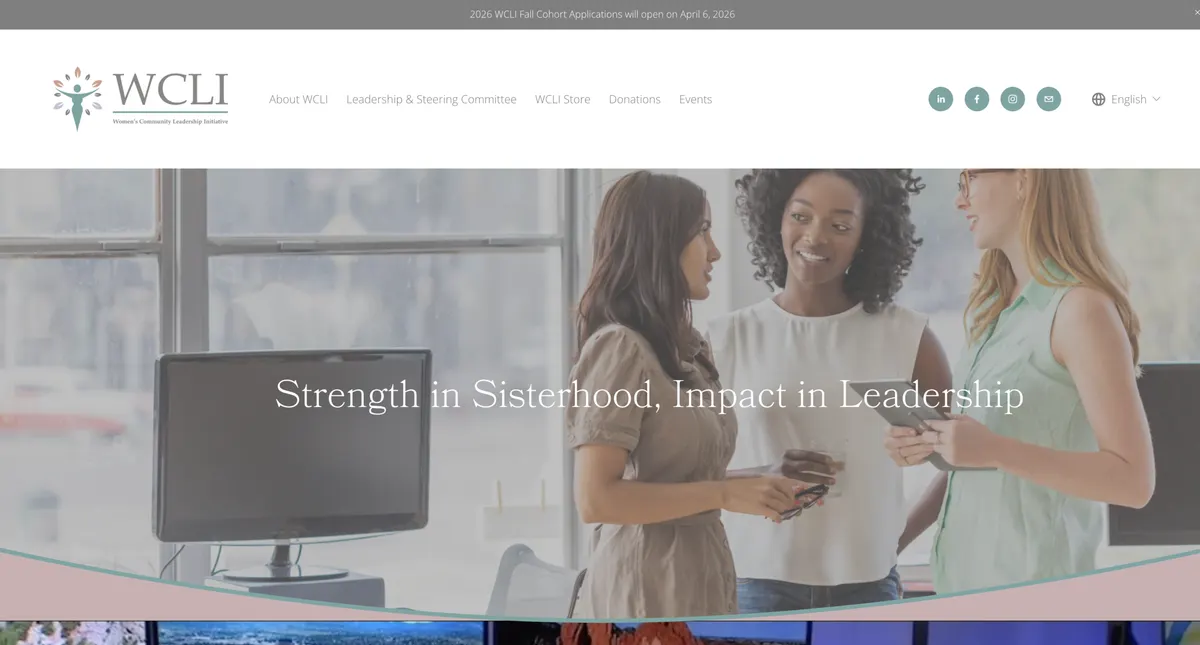 Visit the Women's Community Leadership Initiative (WCLI) website (opens in a new tab)