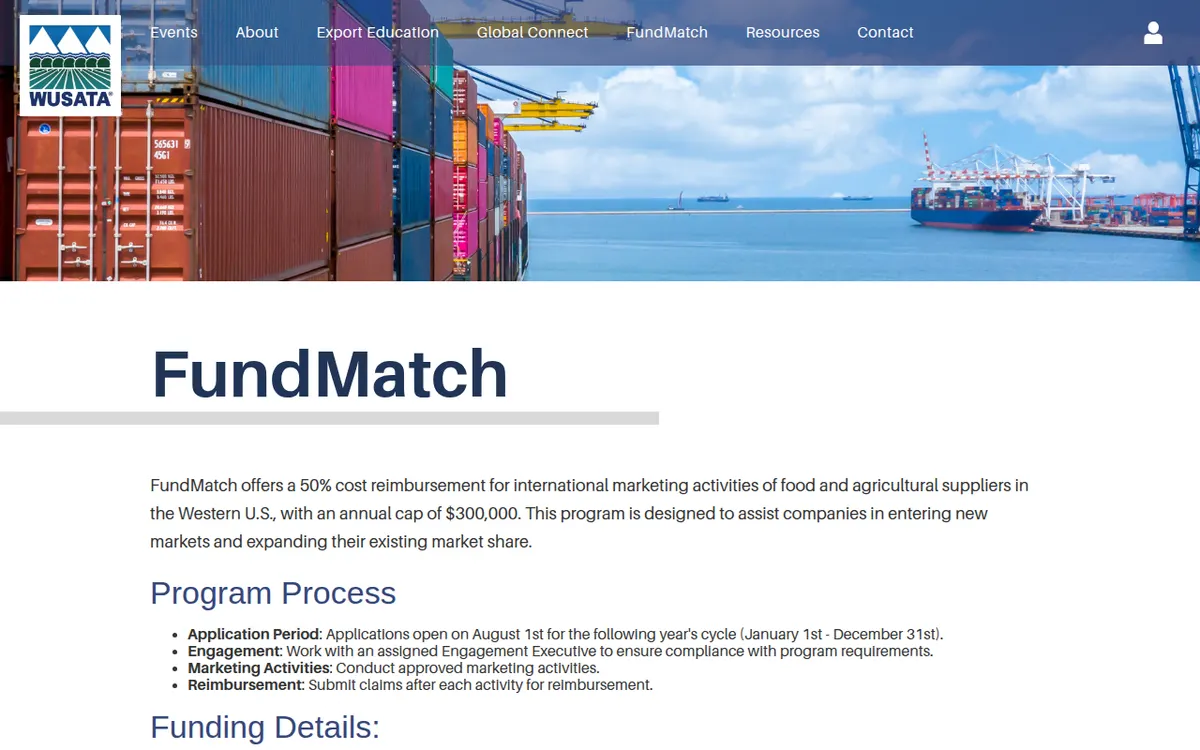 Visit the WUSATA FundMatch website (opens in a new tab)