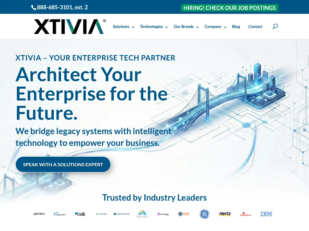 Visit the XTIVIA website (opens in a new tab)